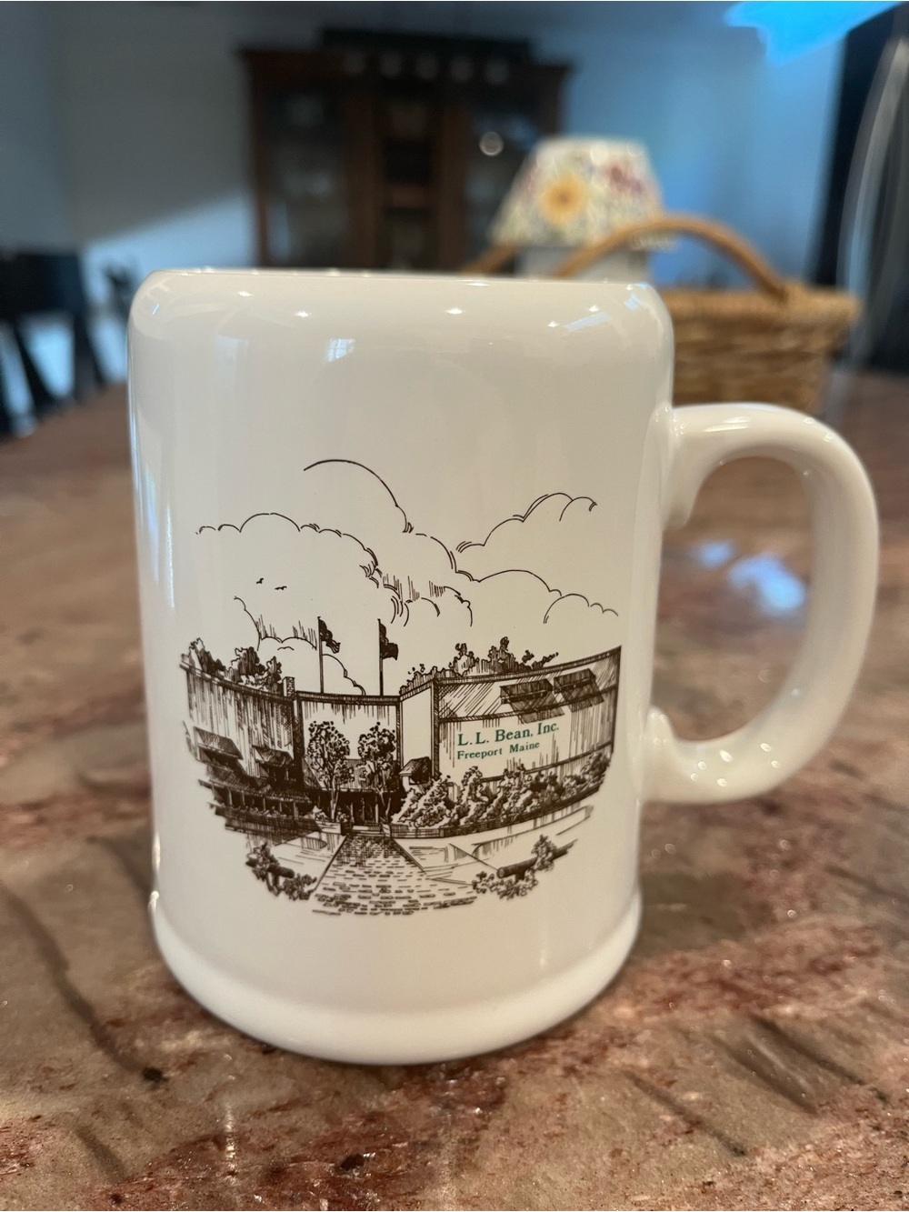 Vintage L.L. Bean Freeport Maine Flagship Store Ceramic Coffee Mug